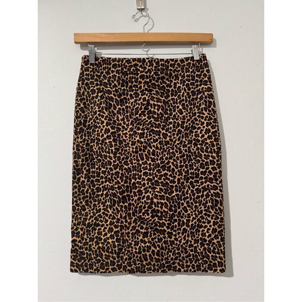 J.crew Pencil skirt cheetah print 8